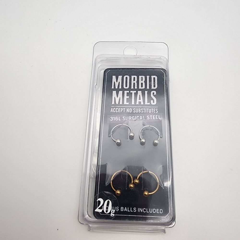 NWT Morbid Metals 20g Surgical Steel 4 Pack
